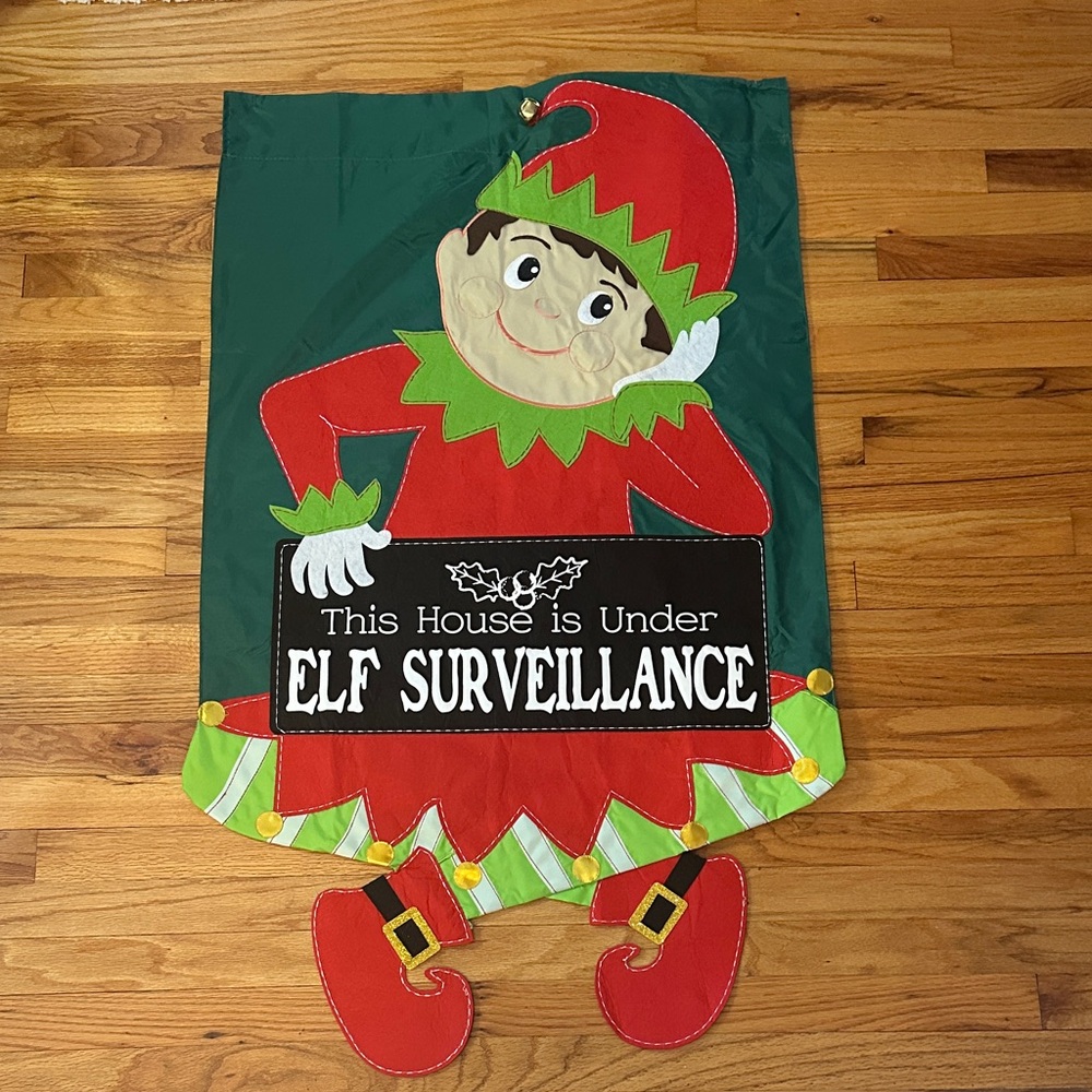 🌺 Elf Holiday Bell Banner